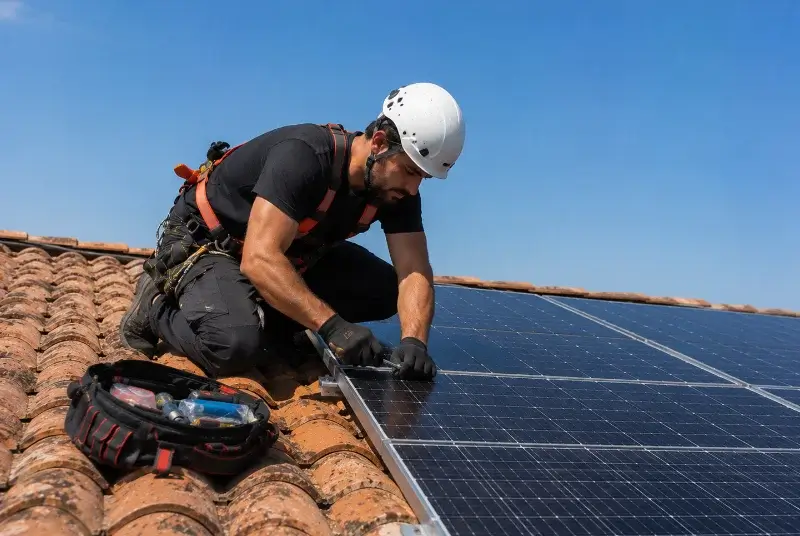 Maintenance et monitoring de panneaux solaires à Bessay